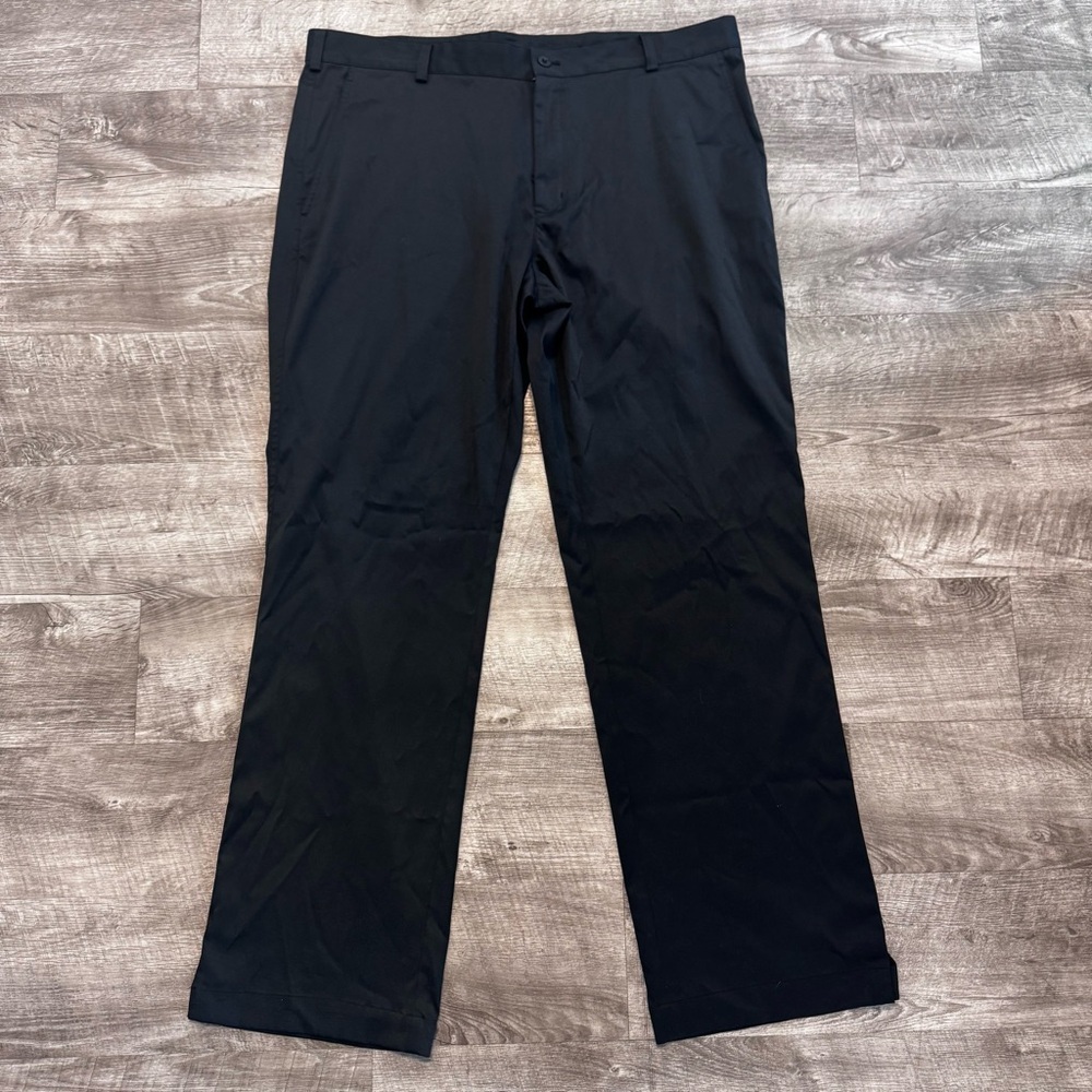 Nike Golf Dri Fit Black Chino Performance Pants Mens Sz. 38x32